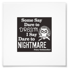 Fairy Gothmor Dare to Nightmare print Fototryck