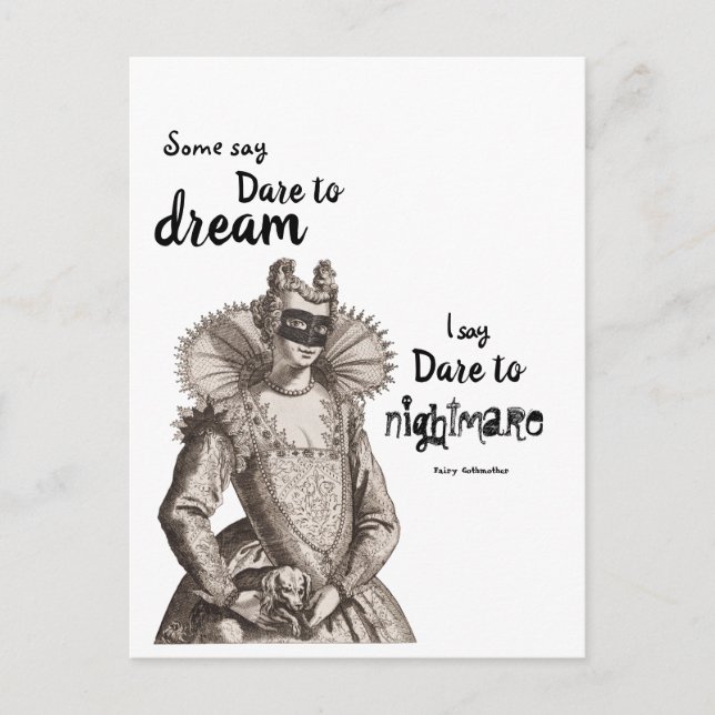 Fairy Gothmor Dare to Nightmare vycard Vykort (Framsida)