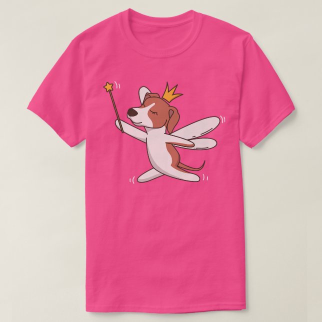 Fairy Greyhound Hund Mystical Pet Greyhound Fairy  T Shirt (Design framsida)