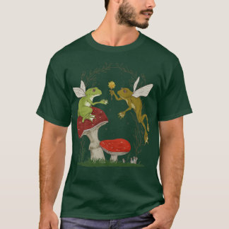 Fairy Grunge Fairycore Aesthetic Frog Älskare Mush T Shirt