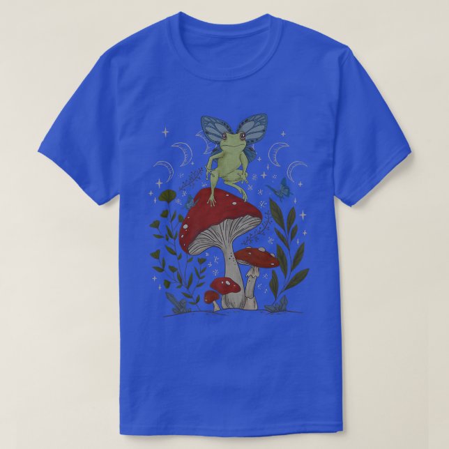 Fairy Grunge Fairycore Aesthetic Frog Butterfly Mu T Shirt (Design framsida)