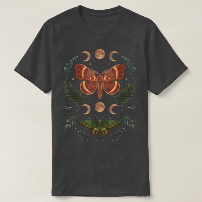 Fairy Grunge Fairycore Aesthetic Goth Luna Moth Bu T Shirt (Design framsida)