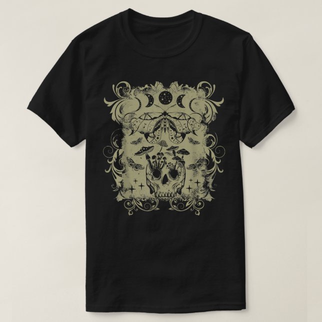 Fairy Grunge Fairycore Aesthetic Goth Luna Moth Mu T Shirt (Design framsida)