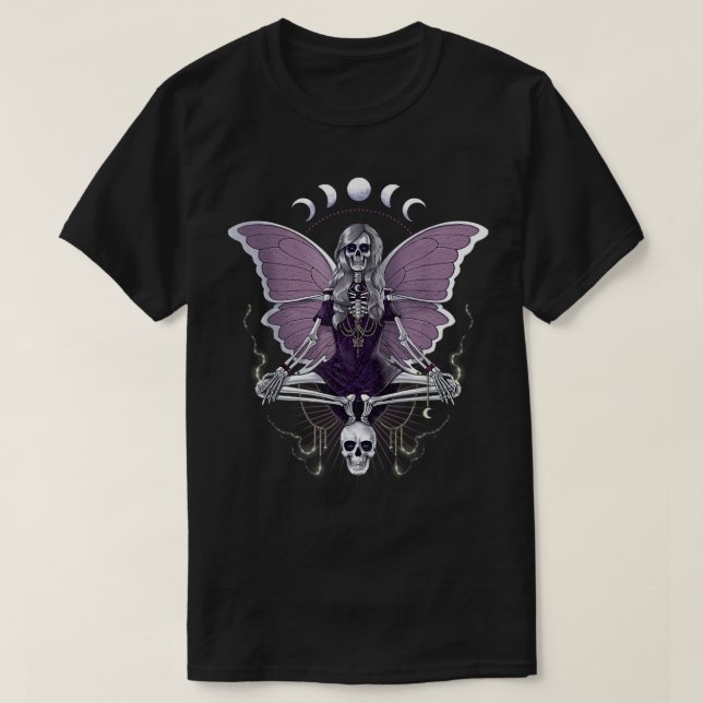 Fairy Grunge Fairycore Aesthetic Gothic Skeleton B T Shirt (Design framsida)