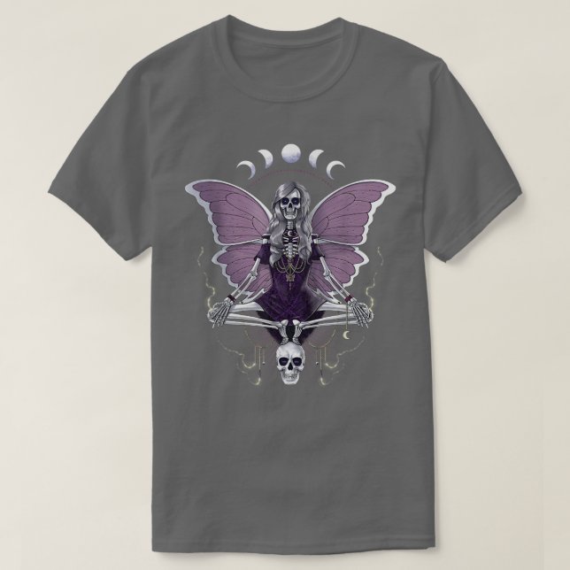 Fairy Grunge Fairycore Aesthetic Gothic Skeleton B T Shirt (Design framsida)