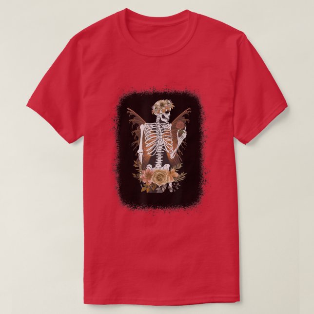 Fairy Grunge Fairycore Aesthetic Skeleton Butterfl T Shirt (Design framsida)