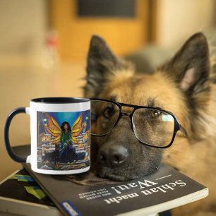 Fairy Guardian Doberman Hund Mugg