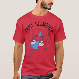 Fairy gudmor söt fairy med magisk trollspö gud mot t shirt