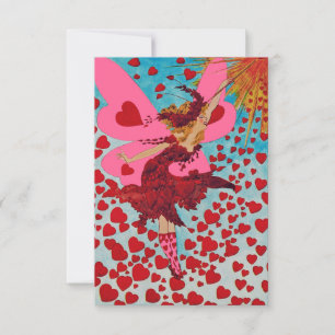 Fairy Hearts CHANGE FÄRG ~ Inbjudningar/OSA OSA Kort