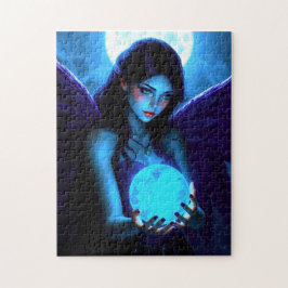 Fairy Holds Magic Glowing Orb Pussel