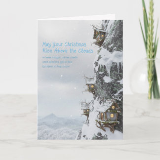 Fairy Homes on the Cliff Folded  Helgkort