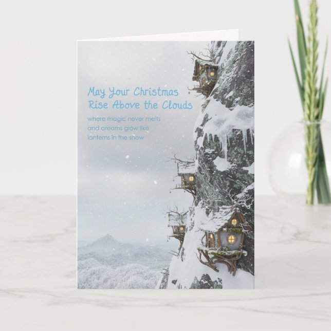 Fairy Homes on the Cliff Folded  Helgkort (Framsida)