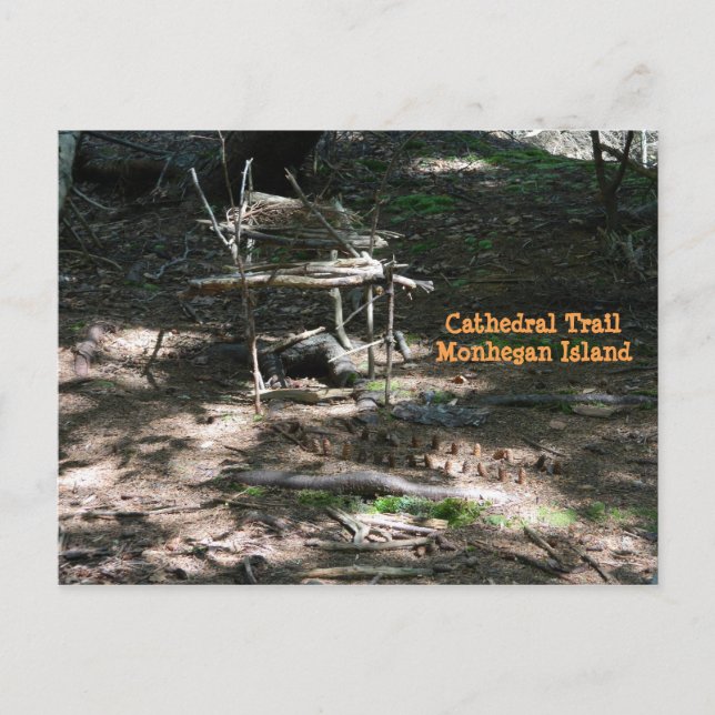 Fairy House Garden on Monhegan Island Vykort (Framsida)