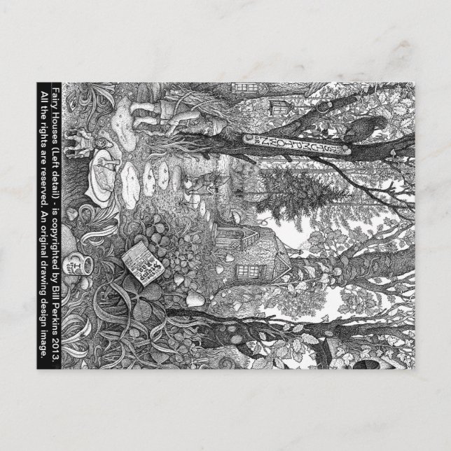 Fairy Houses vykort nr 2 (Framsida)