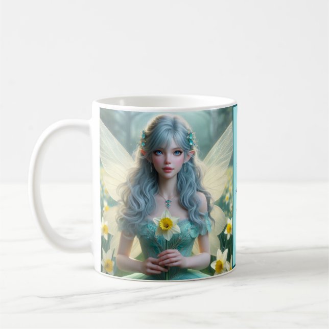 Fairy i Daffodils Kaffemugg (Vänster)