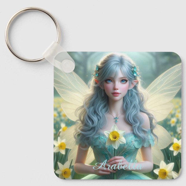 Fairy i Daffodils Nyckelring (Framsida)