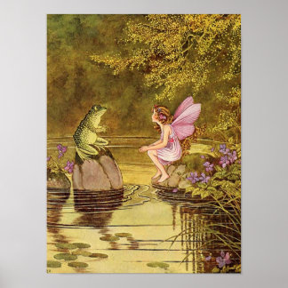 Fairy Illustration Fantasy Poster 12 x 16