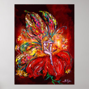 FAIRY IN RED POSTER