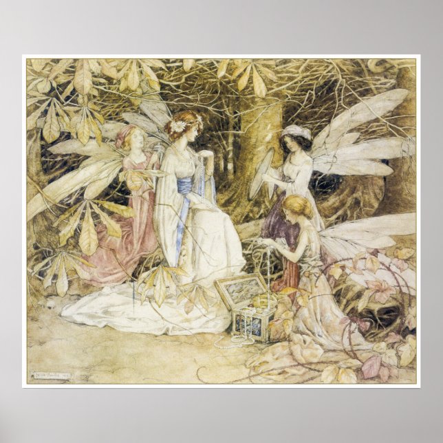 Fairy Jewels Print av Helen Jacobs Poster (Framsidan)