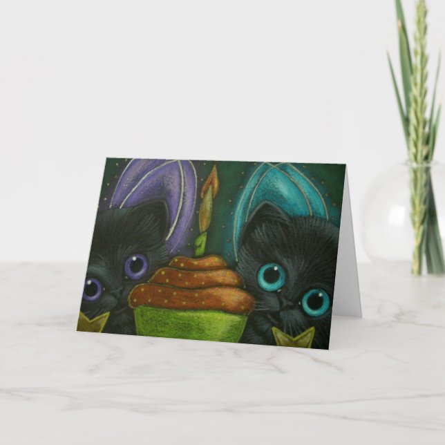 FAIRY KITTENS BIRTHDAY Card Kort (Framsida)