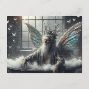 Fairy Kung tar en bath Vykort