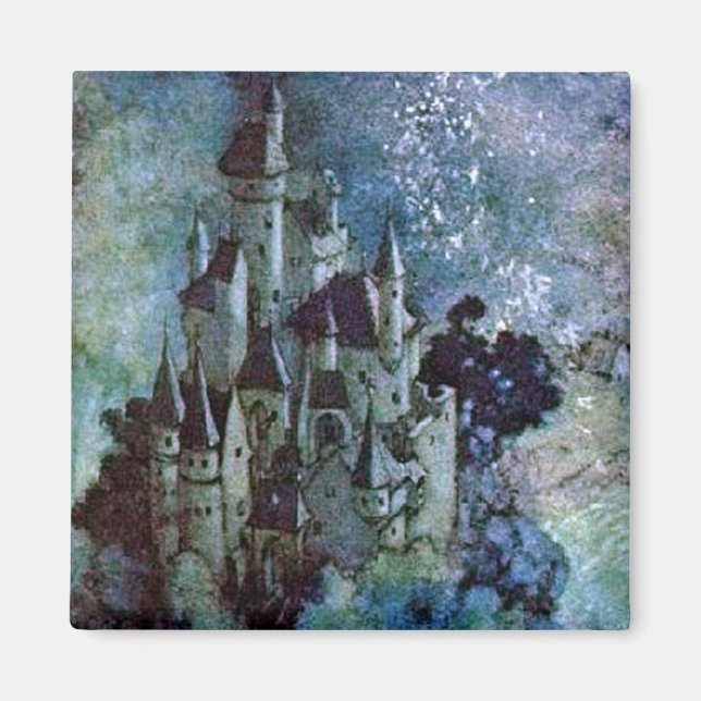 Fairy Land Castle av Edmund Dulac Magnet (Framsidan)