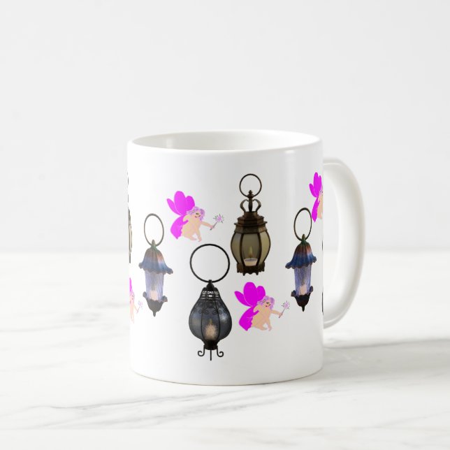 Fairy Lantern som belyser natten - Magic Kaffemugg (Framsida höger)