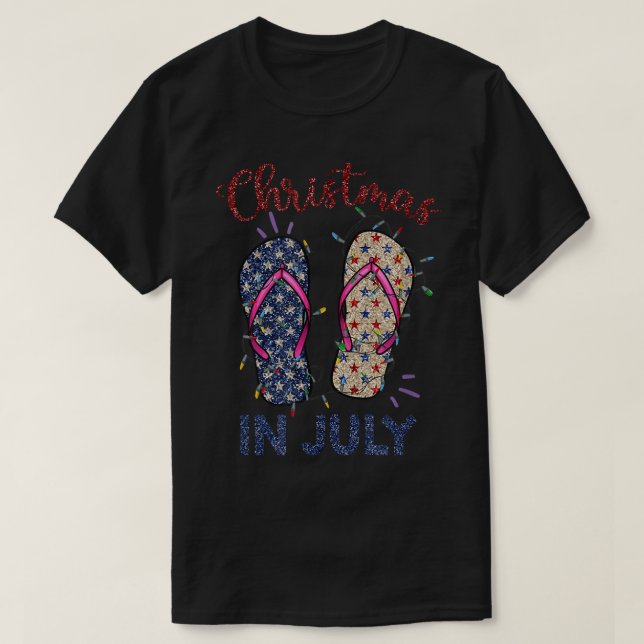 Fairy Light FliFlp Flop Manar Woman Kids jul i T Shirt (Design framsida)