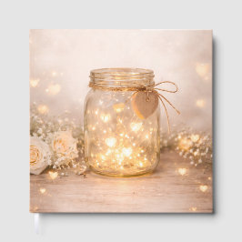 Fairy Light Rustic Wedding Guest Book Gästböcker