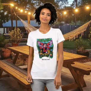 Fairy Lila Red Mushroom Gothic T Shirt