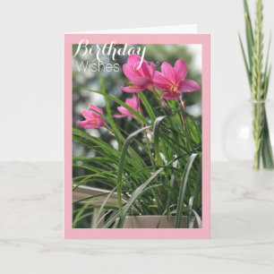 Fairy Lily Birthday Önskemål Card Helgkort