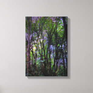 Fairy Ljus Surreal Forest Wrapped Canvas