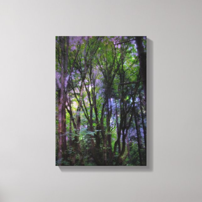 Fairy Ljus Surreal Forest Wrapped Canvas (Framsida)