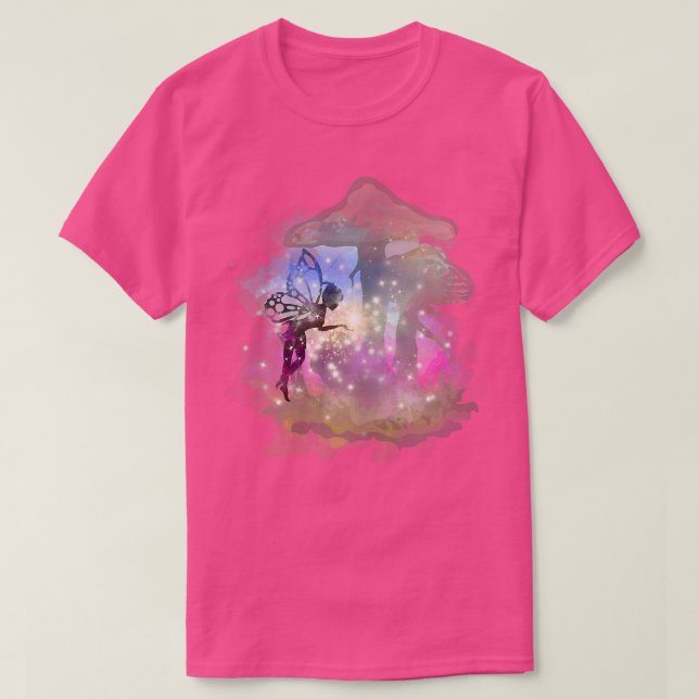 Fairy Ljus Watercolor Aesthetic Forest Mushroom T Shirt (Design framsida)