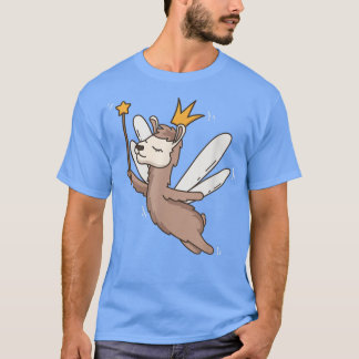 Fairy Llama Wildlife Mystical Animal Llama Fairy L T Shirt