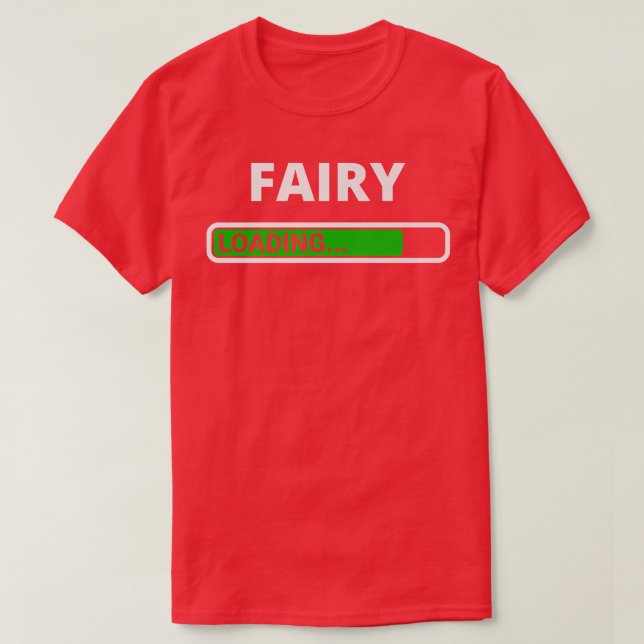 Fairy Loading Cool Halloween Costume Loading T Shirt (Design framsida)