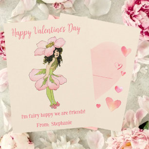 Fairy Lycklig Vi är vänner Kids Valentines day