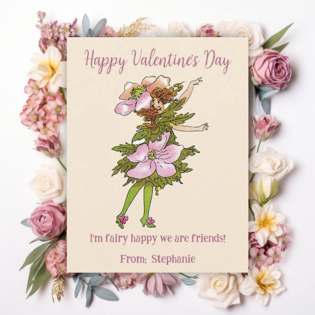 Fairy Lycklig Vi är vänner Kids Valentines day (Skapare uppladdad)