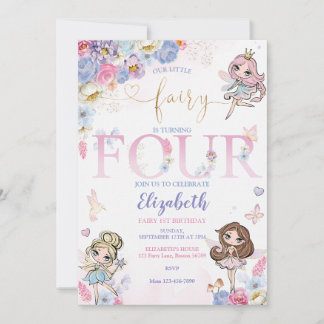 Fairy Magic Birthday Inbjudningar