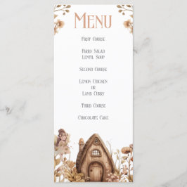 Fairy Magic Boho Flat Menu Meny