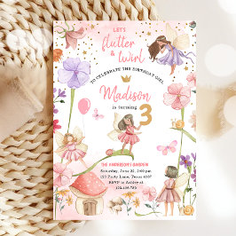 Fairy Magic Forest Garden Girl Birthday in Inbjudningar