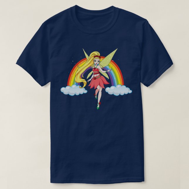 Fairy Magic Wonderful Rainbow Magic Magician Fläkt T Shirt (Design framsida)