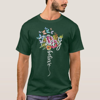 Fairy Magic Wonderful Tro Flowers Butterfly Morsa T Shirt