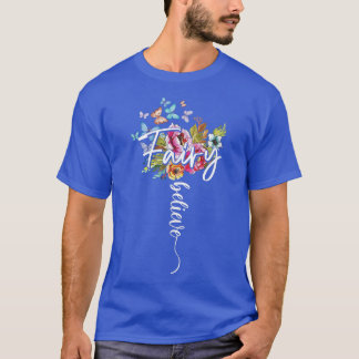 Fairy Magic Wonderful Tro Flowers Butterfly Morsa T Shirt