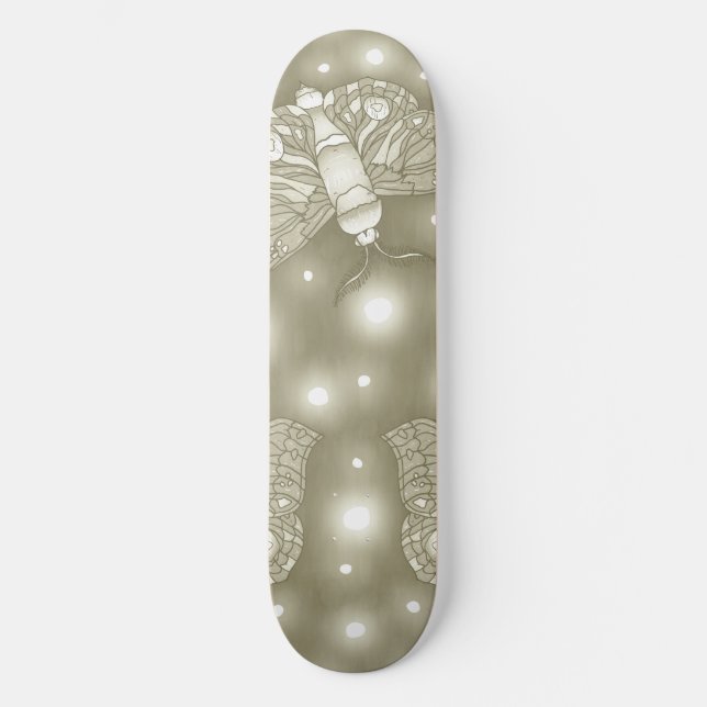 Fairy Moths Mini Skateboard Bräda 18,5 Cm (Framsida)