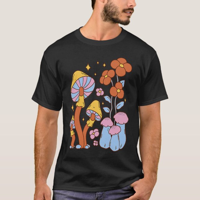 Fairy Mushroom Garden T Shirt (Framsida)
