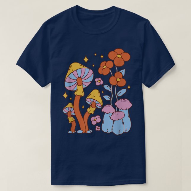 Fairy Mushroom Garden T Shirt (Design framsida)
