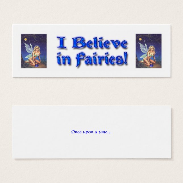 Fairy Nocturne Tro Litet Visitkort (Framsida & baksida)