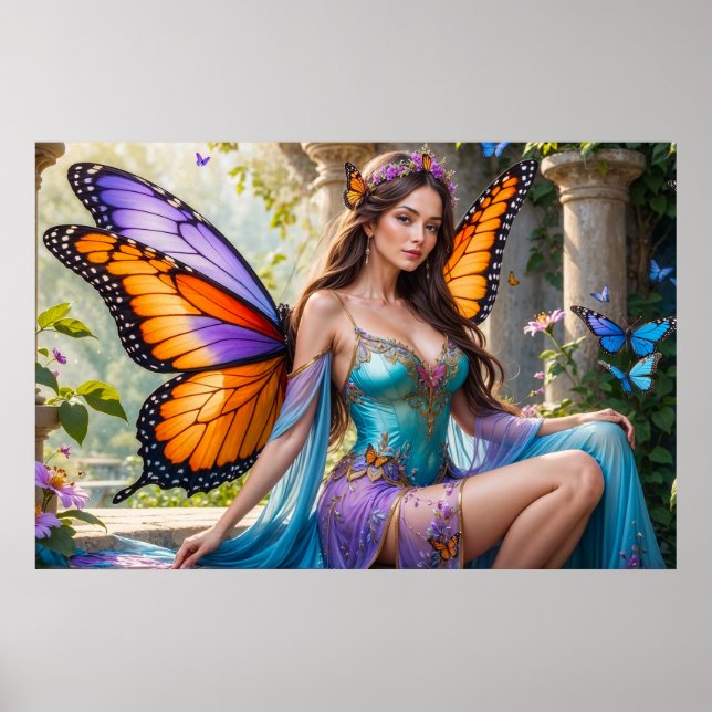 Fairy of the Butterfly Wings Affisch (2) (Framsidan)