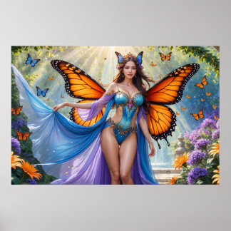 Fairy of the Butterfly Wings Affisch (3)